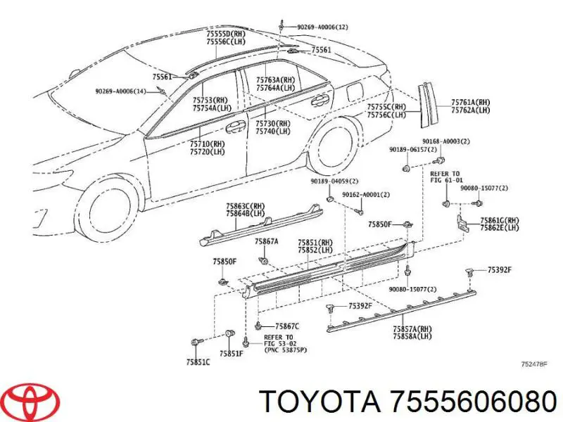  7555606080 Toyota