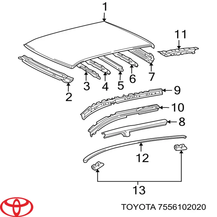 Купить 7556102020 Toyota 