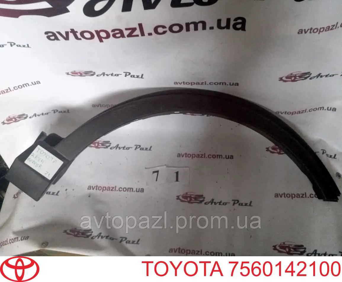 Expansor (placa sobreposta) de arco do pára-lama dianteiro direito para Toyota RAV4 (A4)
