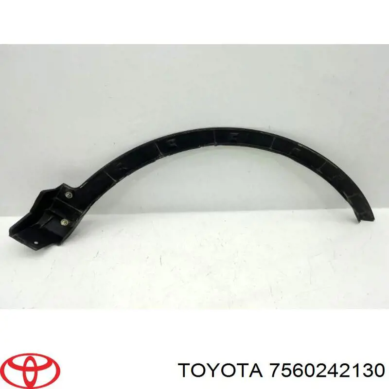 7560242130 Toyota expansor (placa sobreposta de arco do pára-lama dianteiro esquerdo)