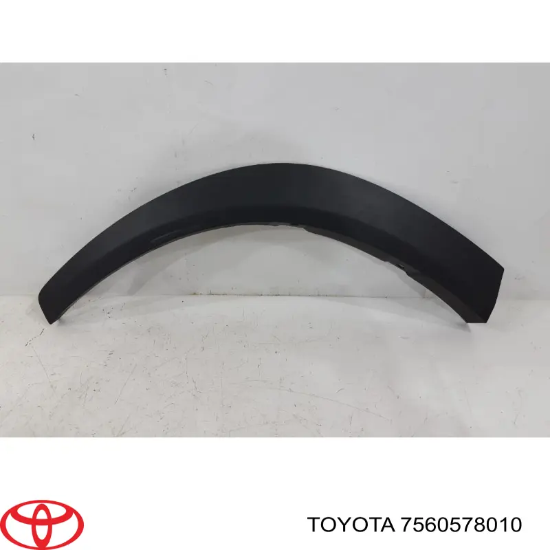 7560578010 Toyota expansor direito (placa sobreposta de arco do pára-lama traseiro)