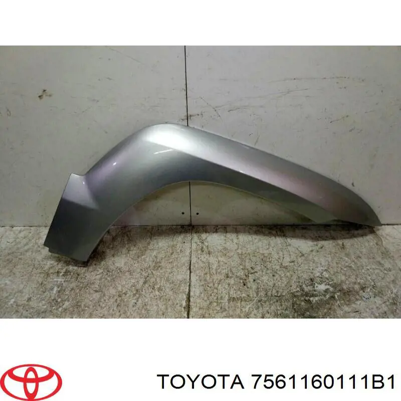 Молдинг передней арки колеса, правый Toyota 7561160111B1 цена, от 308.00 USD