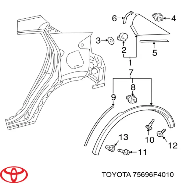 75696F4010 Toyota 