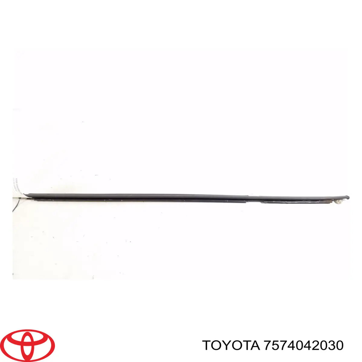 Moldura de vidro deslizante da porta traseira esquerda para Toyota RAV4 (A3)