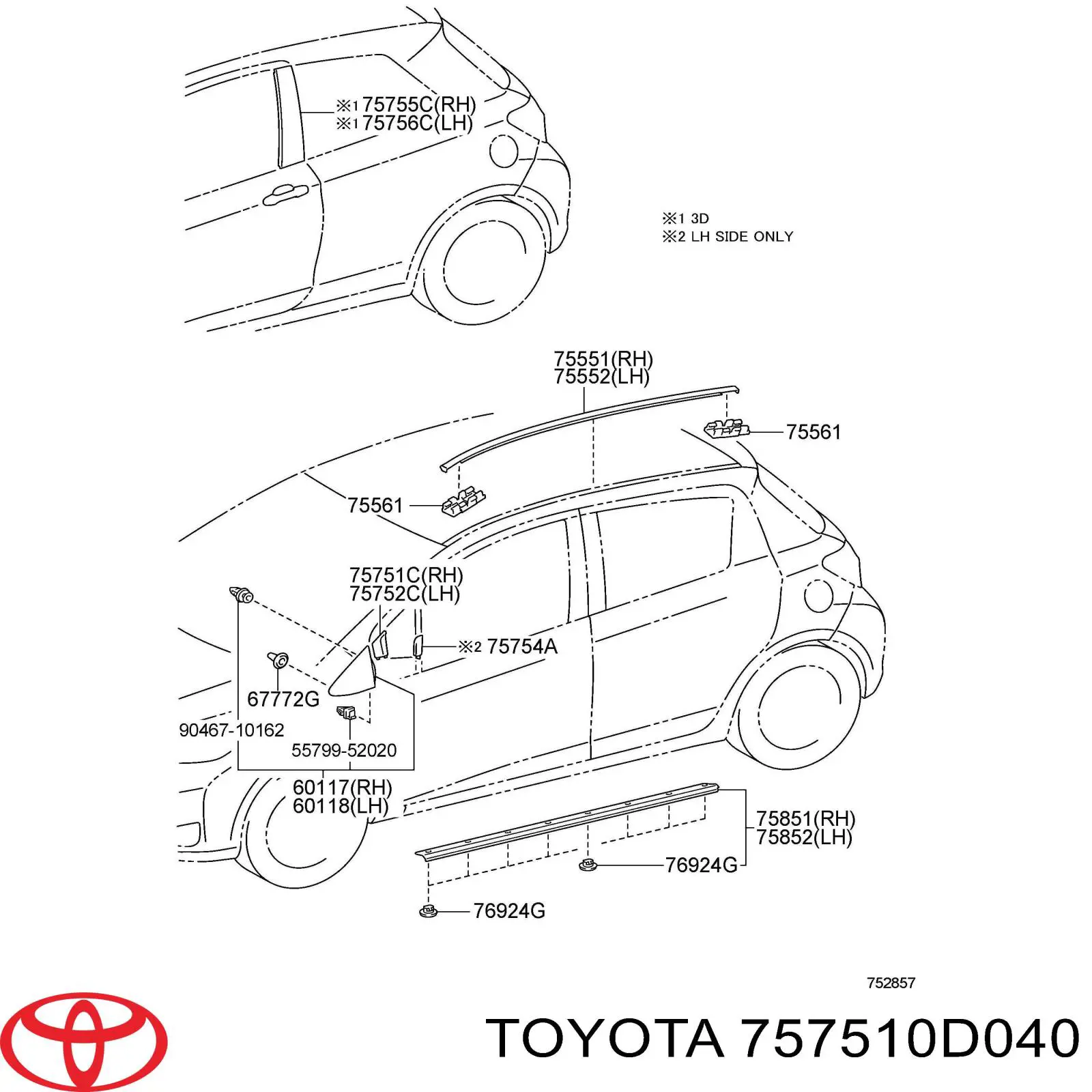 757510D040 Toyota 