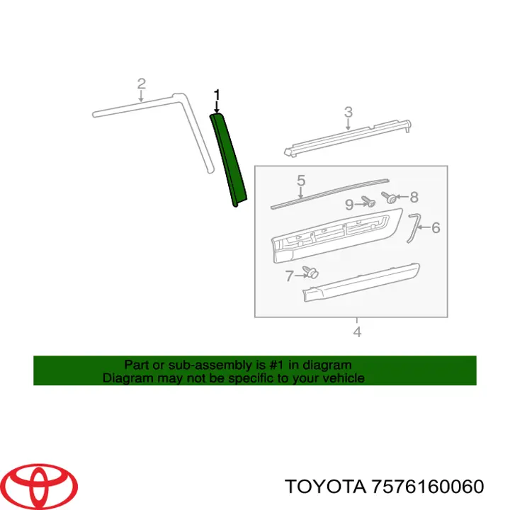  7576160060 Toyota