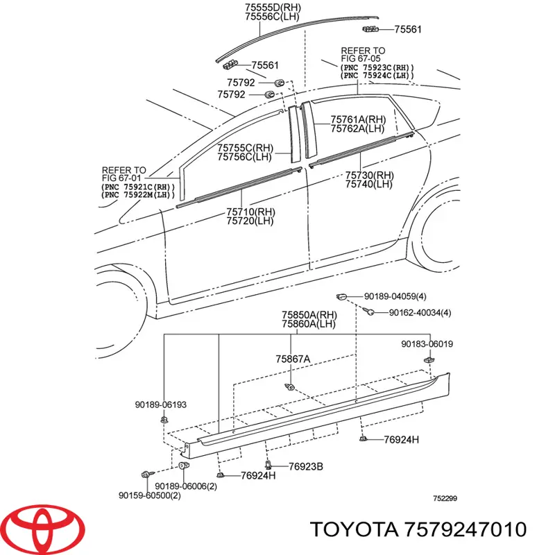  7579247010 Toyota