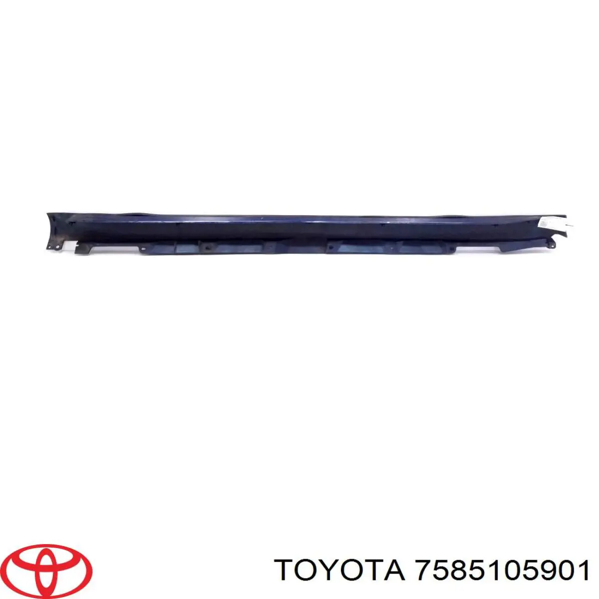 7585105901 Toyota placa sobreposta (moldura externa direita de acesso)
