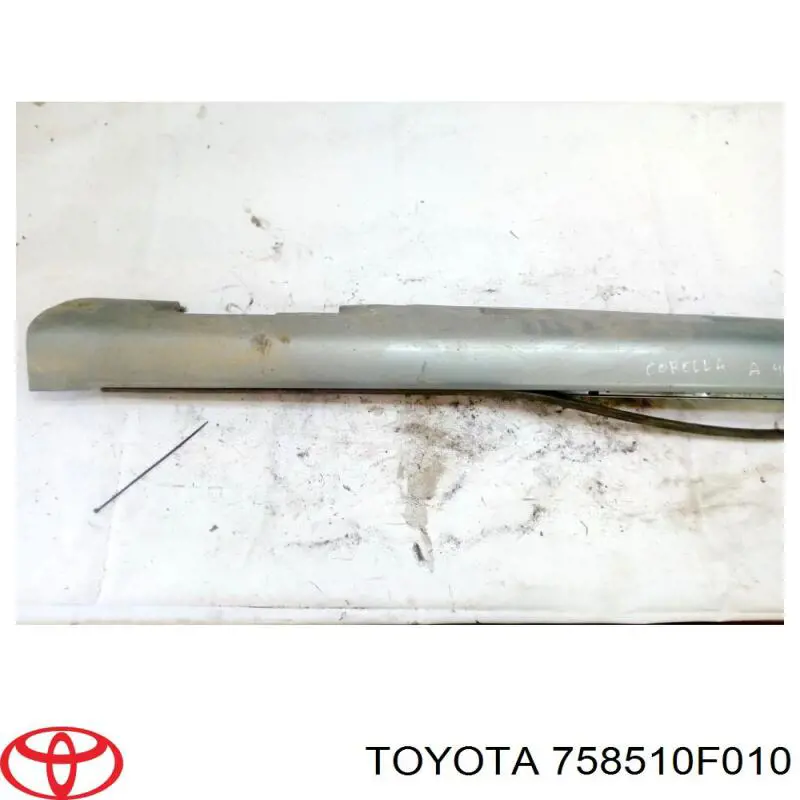 Накладка (молдинг) порога наружная правая Toyota 758510F010