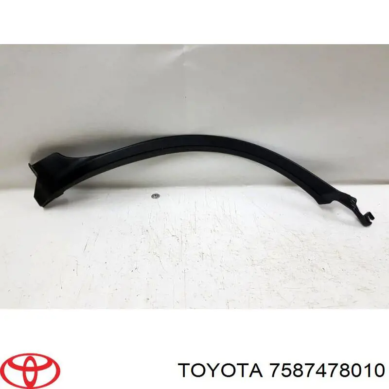 7587478010 Toyota moldura da porta traseira esquerda