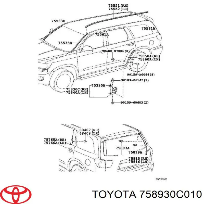 758930C010 Toyota 