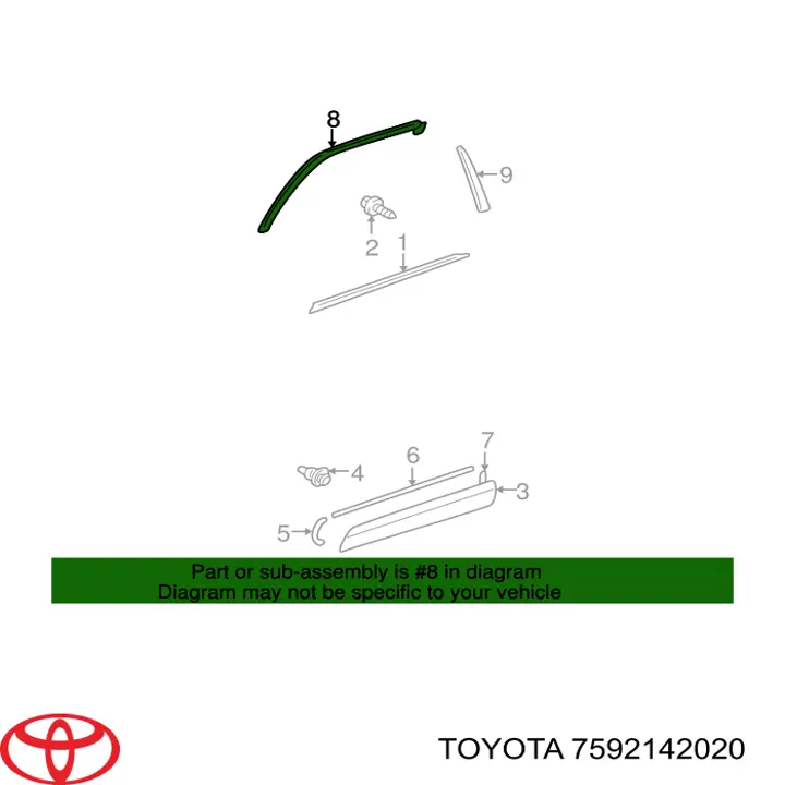 Купить 7592142020 Toyota 