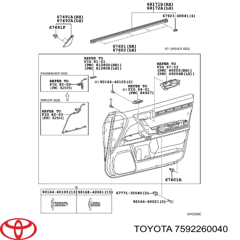 7592260040 Toyota 