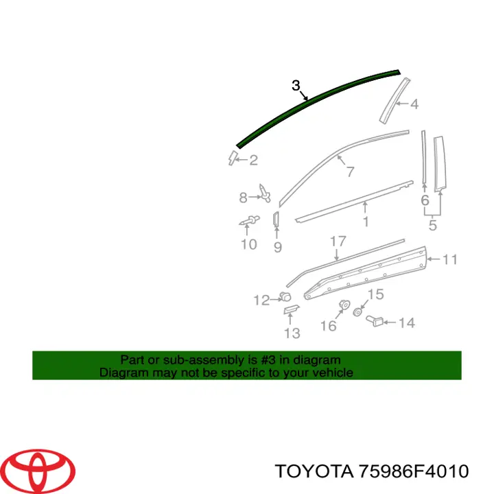 75986F4010 Toyota 