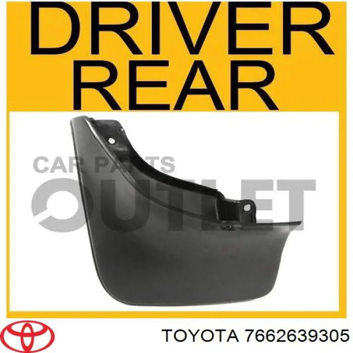 7662639305 Toyota Брызговик задний левый