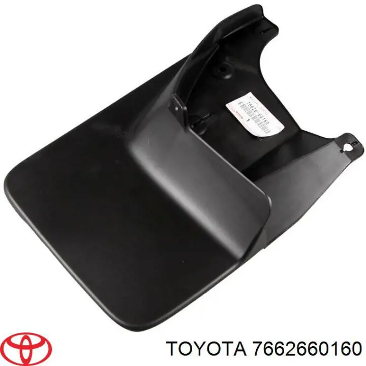 7662660160 Toyota protetor de lama traseiro esquerdo