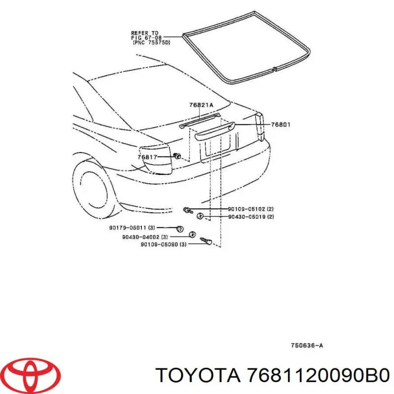  7681120090B0 Toyota