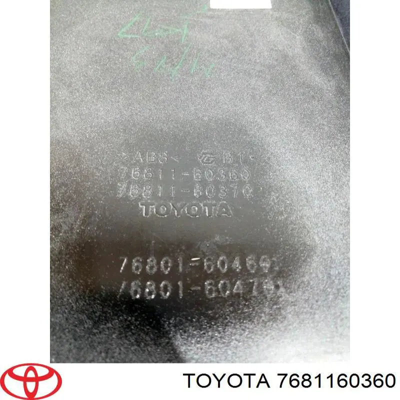  Toyota 7681160360 цена, от 122.74 USD