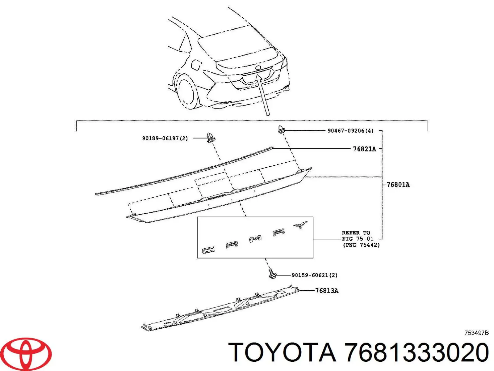  7681333020 Toyota