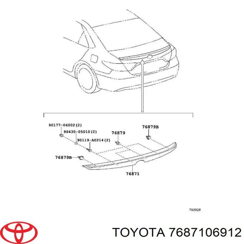  7687106912 Toyota