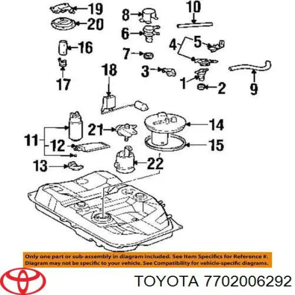  Toyota 7702006292 цена, от 87.42 USD