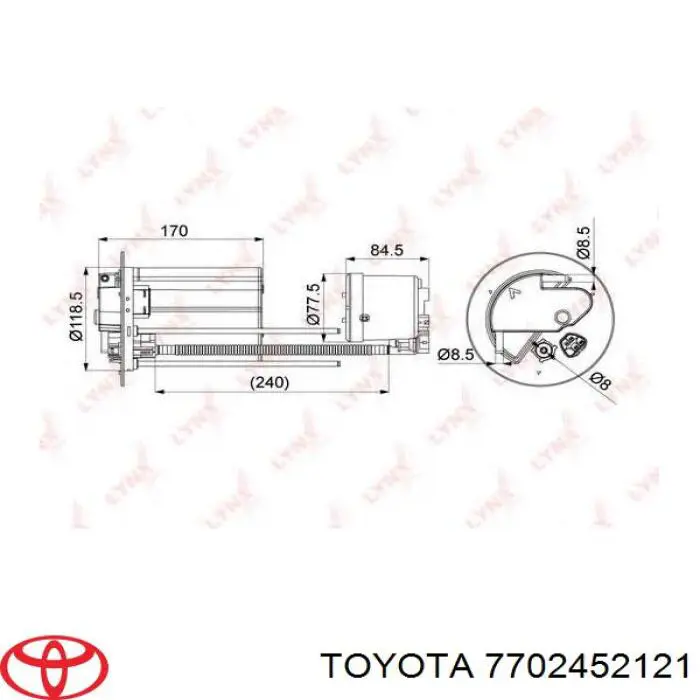 Фильтр тонкой очистки топлива Toyota 7702452121 цена, от 9.03 USD