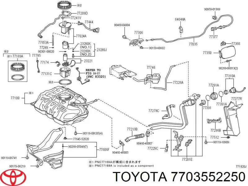 7703552250 Toyota 