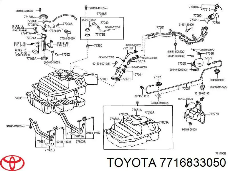 Крышка корпуса топливного фильтра на Toyota Camry V40