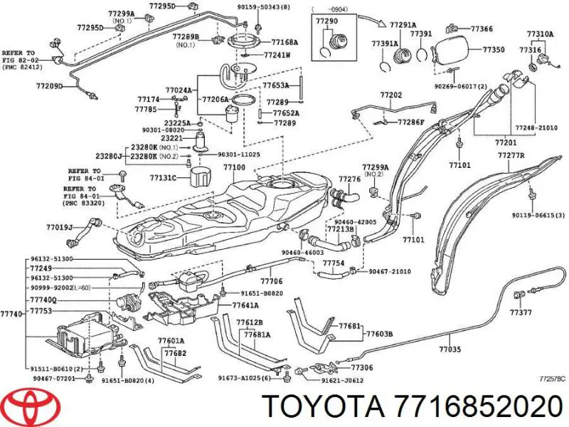  7716852020 Toyota