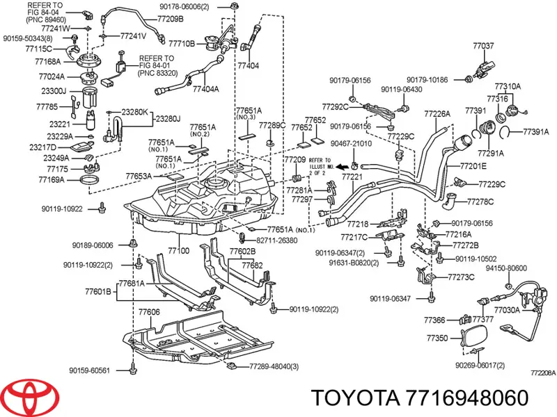 Прокладка корпуса топливного фильтра на Toyota Highlander U4
