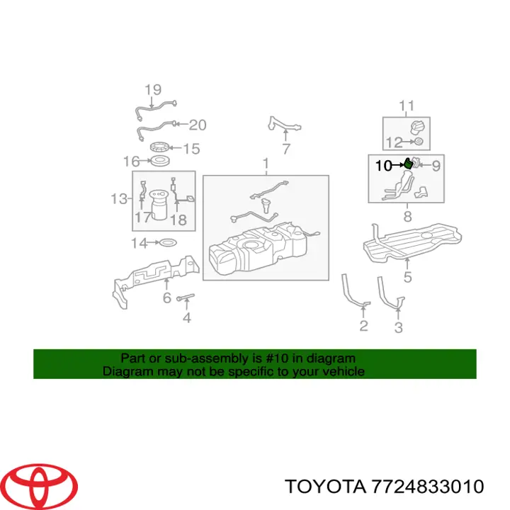 Купить 7724833010 Toyota 