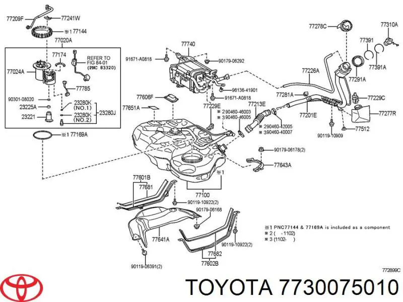 Пробка топливного бака Toyota 7730075010 цена, от 7.60 USD