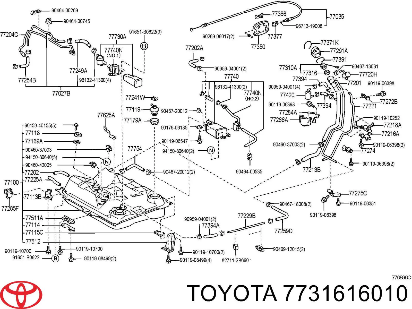  7731616010 Toyota