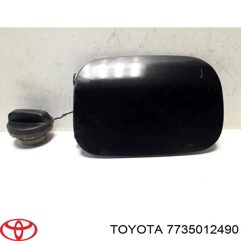 Лючок бензобака (топливного бака) на Toyota Corolla E15