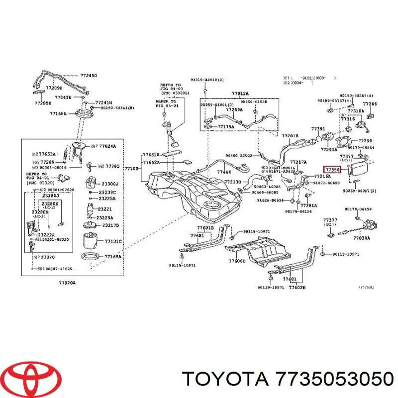 Лючок (дверца) бензобака Lexus IS седан (E2) (2005 - 2013) цена, от 11.40 USD