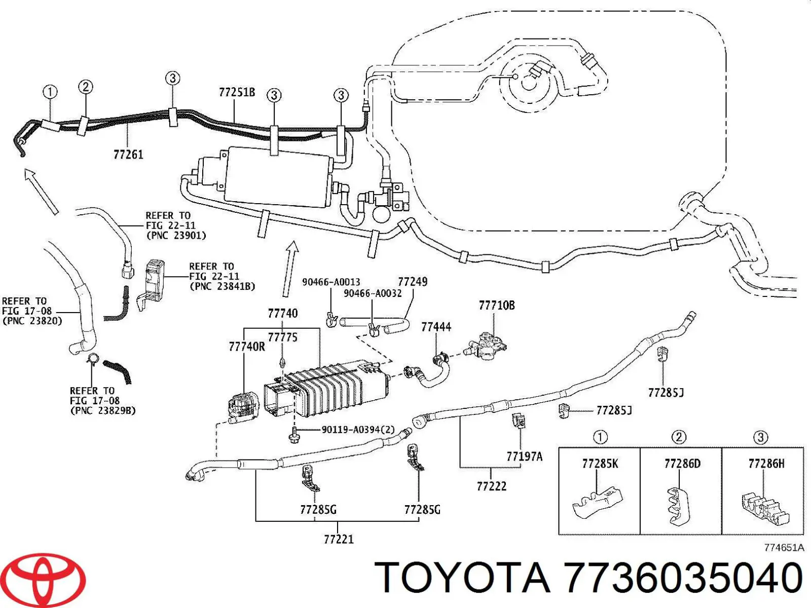 Mola do alcapão do tanque de combustível para Toyota RAV4 (A5)