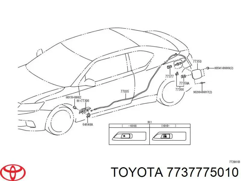  Toyota 7737775010 цена, от 1.27 USD