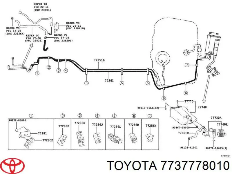  Toyota 7737778010 цена, от 7.35 USD