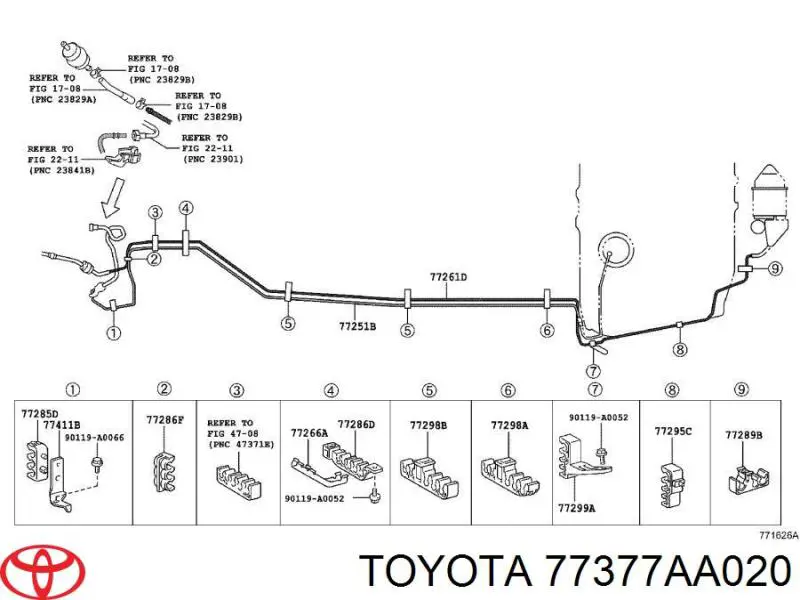Купить 77377AA020 Toyota 