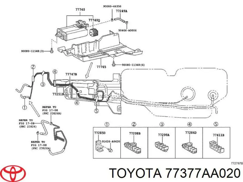  77377AA020 Toyota