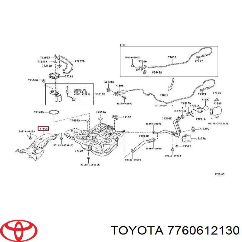 7760612130 Toyota 