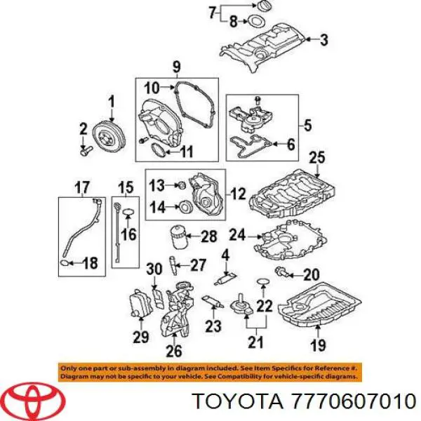 Купить 7770607010 Toyota Фильтр бака топливных паров