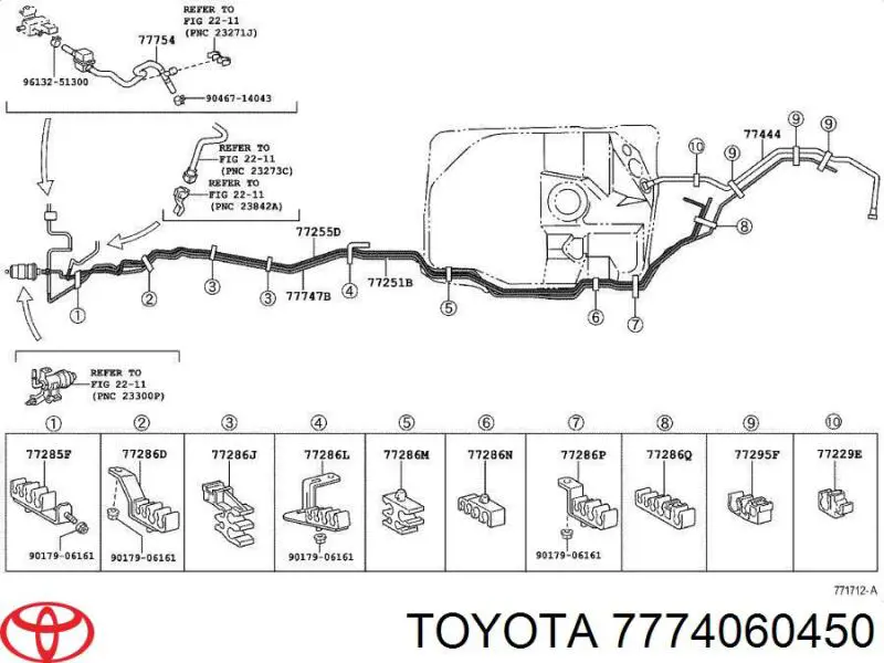 7774060450 Toyota Фильтр топлива