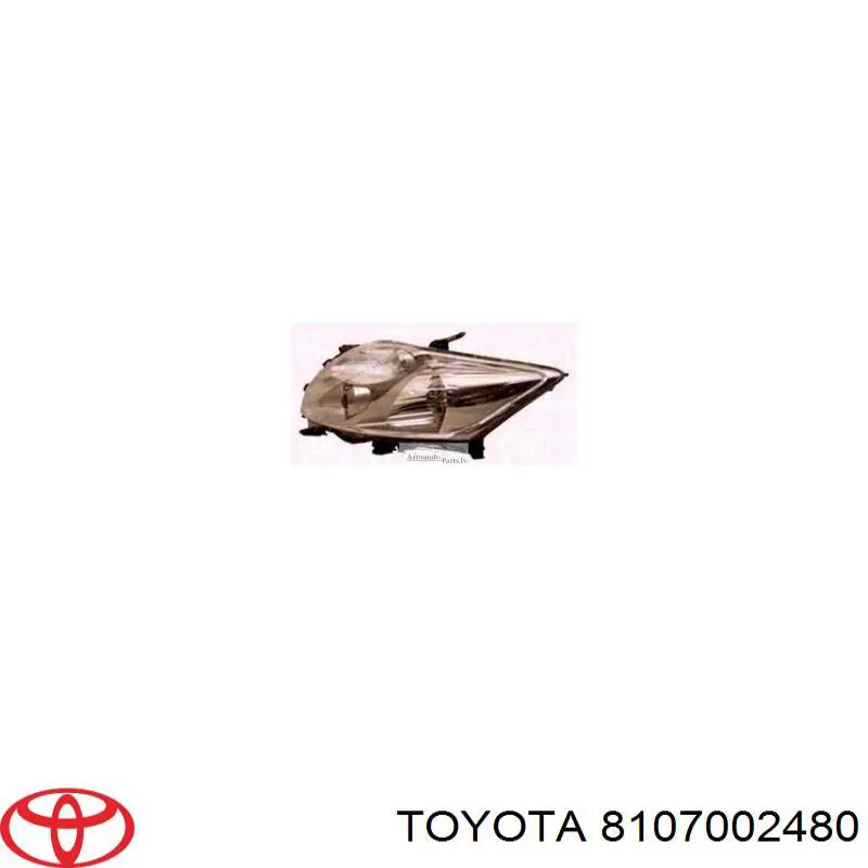 Фара левая 8107002480 Toyota