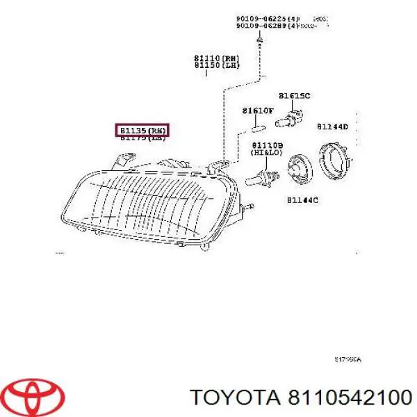 8110542100 Toyota 