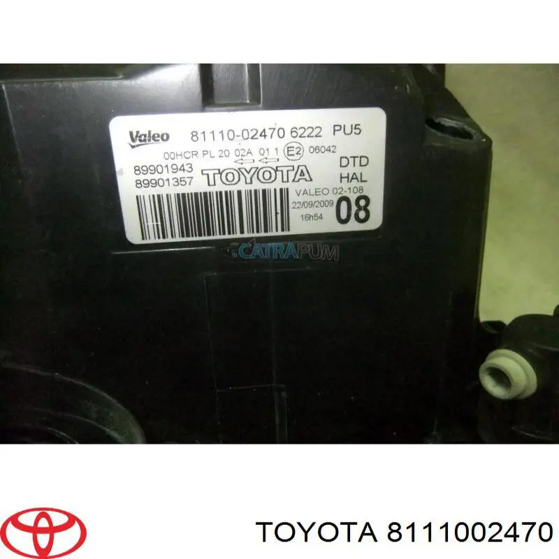 Правая блок фара Toyota 8111002470 цена, от 151.86 USD