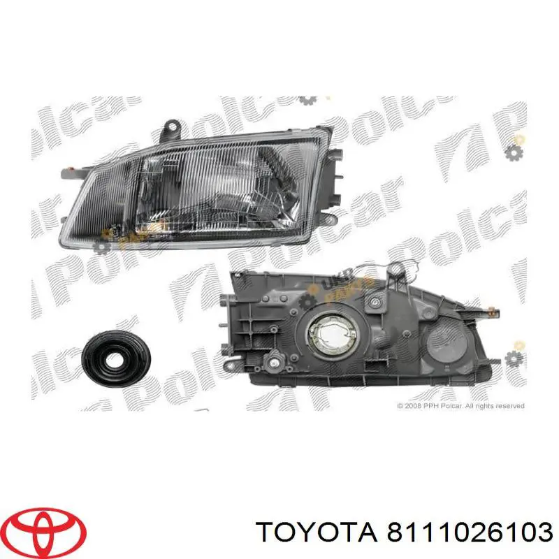 Фара правая 8111026103 Toyota