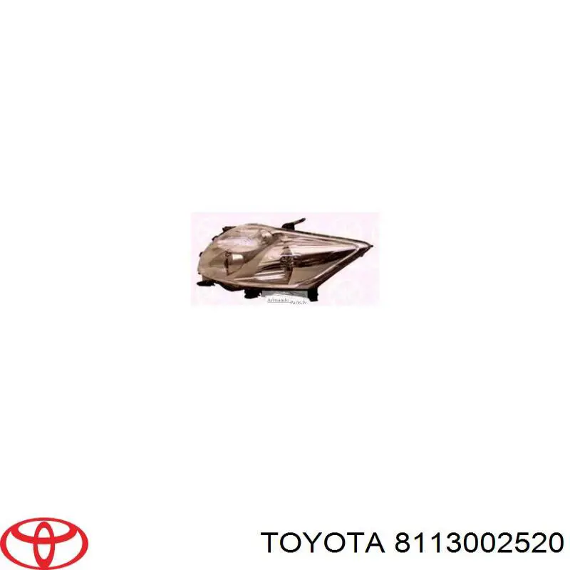 Правая блок фара Toyota 8113002520 цена, от 145.75 USD