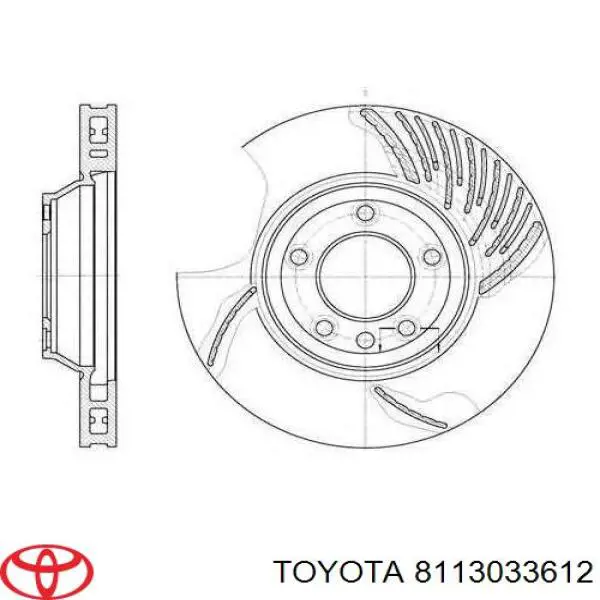 Фара правая 8113033612 Toyota