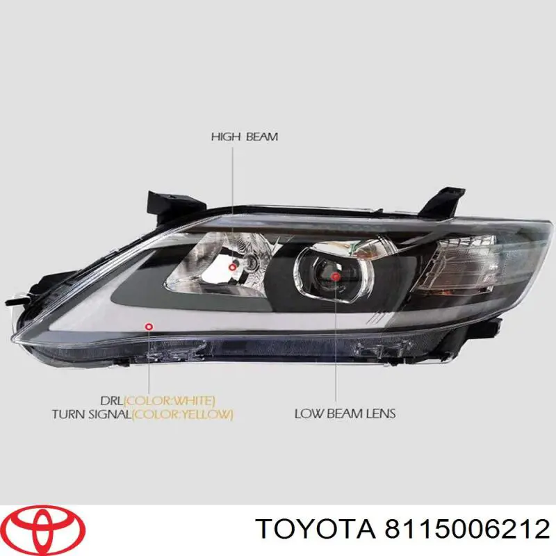 8117006212 Toyota luz esquerda